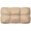 vidaXL Coussins de canapé palette lot de 7 Beige