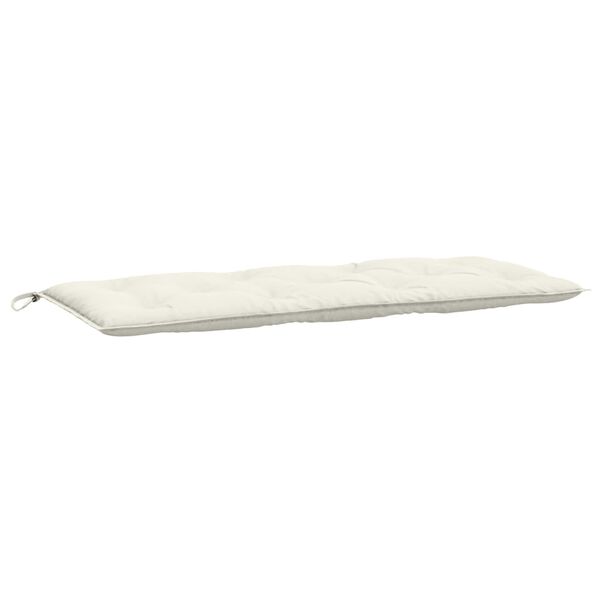 vidaXL Coussin de banc de jardin cr&egrave;me m&eacute;lang&eacute; 120x50x7 cm tissu