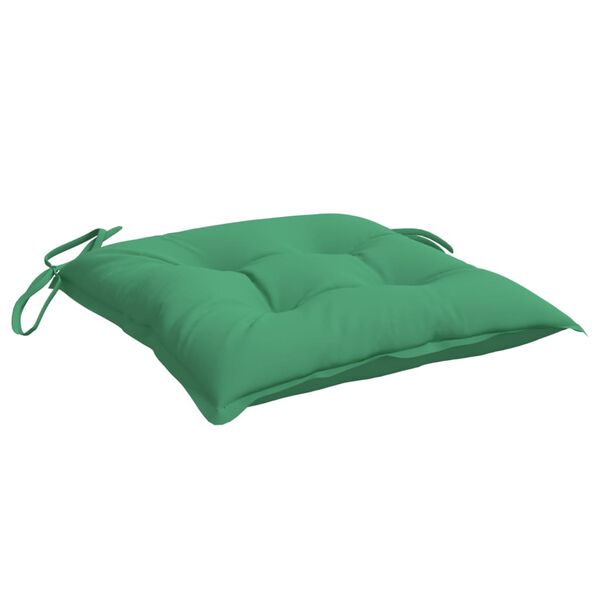 vidaXL Coussins de chaise lot de 4 vert 50x50x7 cm tissu oxford