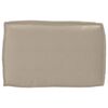 vidaXL Set de coussins de palette 2 pcs Taupe Tissu Oxford