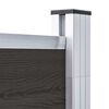 vidaXL Panneau de cl&ocirc;ture WPC 180x186 cm Noir