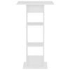 vidaXL Table de bar Blanc 60x60x110 cm