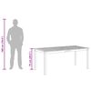 vidaXL Table &agrave; manger de jardin 180x90x75 cm bois massif d'acacia