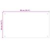 vidaXL Dosseret de cuisine Transparent 90x50 cm Verre tremp&eacute;