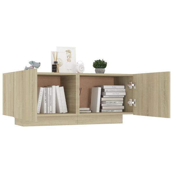 vidaXL Table de chevet ch&ecirc;ne sonoma 100x35x40 cm bois d'ing&eacute;nierie