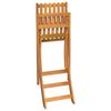 vidaXL Ensemble de bar d'extérieur 3 pcs Bois d'acacia massif