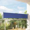vidaXL Auvent lat&eacute;ral r&eacute;tractable de patio 60x300 cm Bleu
