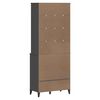 vidaXL Buffet VIKEN gris anthracite 80x40x200 cm bois massif de pin