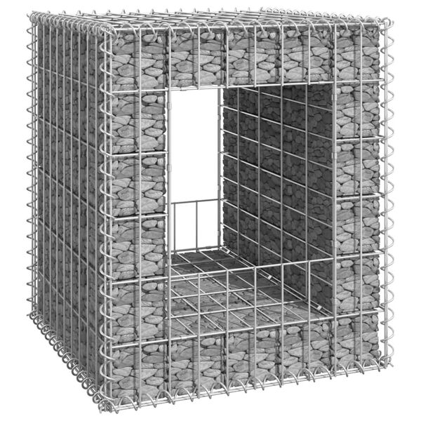vidaXL Poteau &agrave; panier de gabion 50x50x60 cm Fer