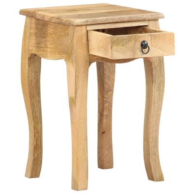 vidaXL Table de chevet 28x28x46 cm Bois de manguier massif