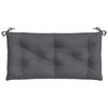 vidaXL Coussins de banc de jardin lot de 2 anthracite tissu Oxford