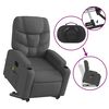 vidaXL Fauteuil inclinable de massage électrique gris foncé tissu
