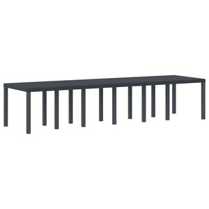 vidaXL Table de jardin pour repas Anthracite 350 x 100 x 73 cm