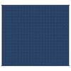 vidaXL Couverture lestée Bleu 220x230 cm 15 kg Tissu
