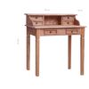vidaXL Bureau d'écriture et tiroirs 90x50x101 cm bois massif d'acajou
