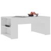 vidaXL Table basse blanc 100x60x42 cm bois d'ing&eacute;nierie