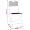 vidaXL Chaises pliables jardin lot de 4 Maille m&eacute;tallique Anthracite