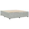 vidaXL Cadre de lit sans matelas gris clair California velours