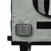 vidaXL Remorque de v&eacute;lo pour animaux de compagnie gris et noir
