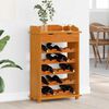 vidaXL Étagère à vin Marron 90 x 60 x 30 cm Bois massif en pin