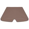 vidaXL Toit de rechange balan&ccedil;oire marron 188/168x145/110 cm