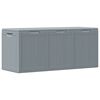 vidaXL Boîte de rangement de jardin 270 L Gris PP aspect bois