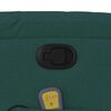vidaXL Fauteuil inclinable de massage vert foncé tissu