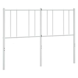 vidaXL T&ecirc;te de lit de remplacement m&eacute;tal blanc 150 cm