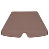 vidaXL Toit de rechange de balan&ccedil;oire marron 150/130x105/70 cm