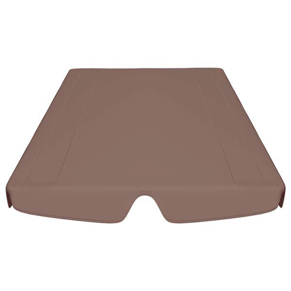 vidaXL Toit de rechange de balan&ccedil;oire marron 150/130x105/70 cm