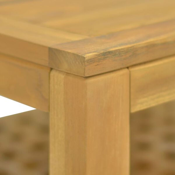 vidaXL Table basse 60x60x40 cm Bois massif de teck