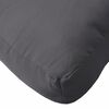 vidaXL Coussin de palette anthracite 120x40x12 cm tissu