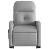vidaXL Fauteuil inclinable de massage &eacute;lectrique gris clair tissu