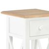 vidaXL Table d'appoint Blanc 27 x 27 x 65,5 cm Bois