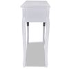 vidaXL Table de console et coiffeuse avec 3 tiroirs Blanc