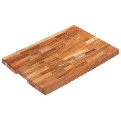 vidaXL Planche à découper 60x40x4 cm Bois d'acacia massif