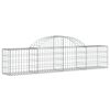 vidaXL Paniers &agrave; gabions arqu&eacute;s 2 pcs 200x30x40/60 cm Fer galvanis&eacute;