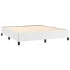 vidaXL Cadre de lit sans matelas blanc California similicuir