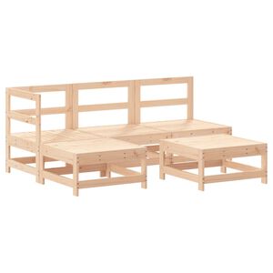 vidaXL Salon de jardin 5 pcs bois massif de pin