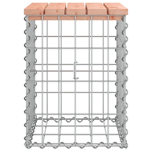 vidaXL Banc de jardin design gabion 33x31x42 cm bois massif de douglas