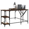 vidaXL Bureau chêne marron 139x139x75 cm bois d'ingénierie