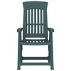 vidaXL Chaises inclinables de jardin lot de 2 vert PP