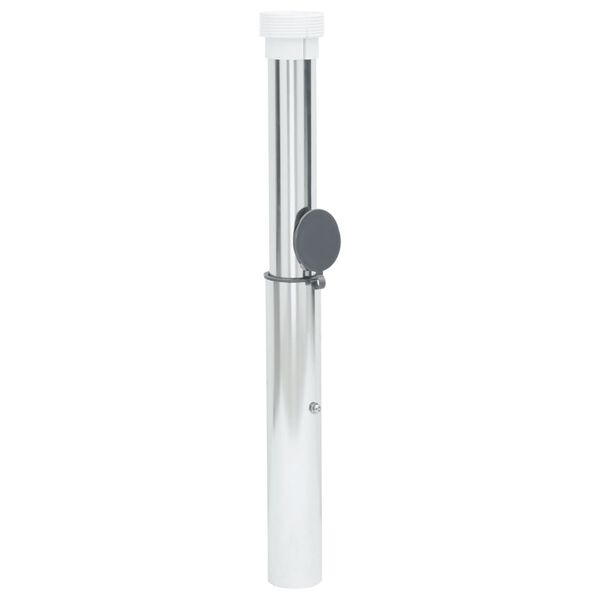 vidaXL Base de parasol enterrée pour mât 40-50 mm argenté aluminium