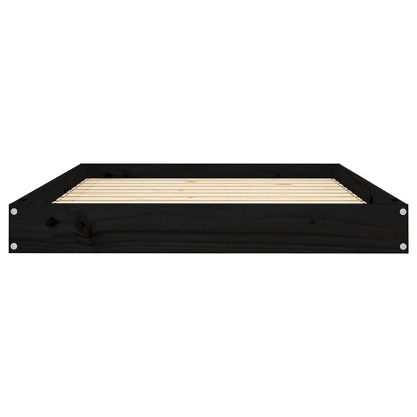 vidaXL Lit pour chien Noir 101,5x74x9 cm Bois de pin solide