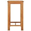 vidaXL Ensemble de bar de jardin 3 pcs marron bois massif acacia rotin