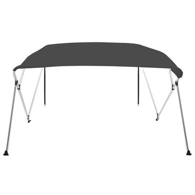 vidaXL Auvent bimini à 4 arceaux Anthracite 243x196x137 cm