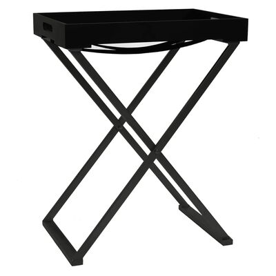 vidaXL Table pliable Noir 48x34x61 cm MDF