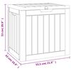 vidaXL Bo&icirc;te de stockage de jardin gris 55,5x43x53 cm polypropyl&egrave;ne