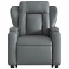 vidaXL Fauteuil inclinable de massage électrique gris similicuir
