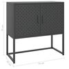 vidaXL Buffet Anthracite 75x35x75 cm Acier
